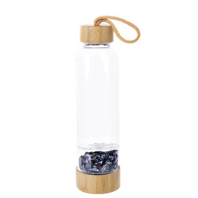 Quarzkristall Edelstein Flasche